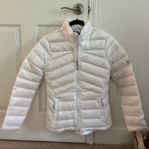Spyder white light weight coat